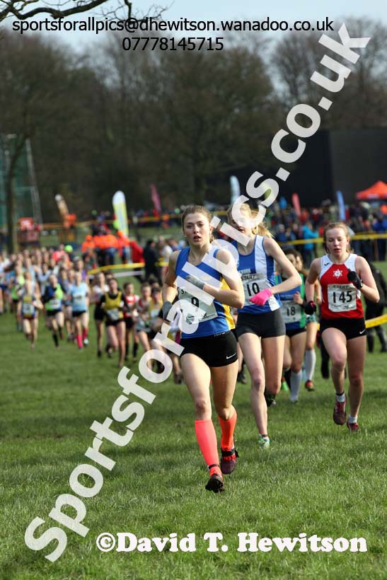 Womens under-17 Northern Cross Country Champs., Witton Park, Blackburn. Photo: David T. Hewitson/Sports for All Pics